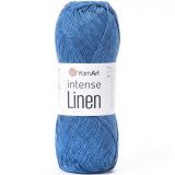 Пряжа Yarnart INTENSE LINEN 4128 т.джинс (10 мотков)