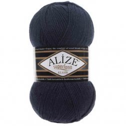 Пряжа Alize SUPERLANA KLASIK 58 т.синий (5 мотков)