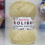 Пряжа M&amp;h KOLIBRI ХЛОПОК КЛАССИК 020 шампанское (2 мотка)