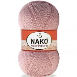Пряжа Nako SUPER INCI NARIN 10275 пудра (5 мотков)