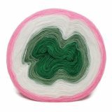 Пряжа Рассказовская АКРИЛ КОЛОР 01 роз/бел/зел (2 мотка)