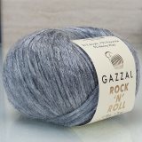 Пряжа Gazzal ROCK-N-ROLL 13915 серый (10 мотков)