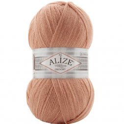 Пряжа Alize SUPERLANA TIG 102 персик (5 мотков)