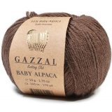 Пряжа Gazzal BABY ALPACA 46002 коричневый (5 мотков)