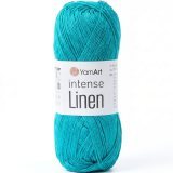 Пряжа Yarnart INTENSE LINEN 4129 бирюза зеленая (10 мотков)