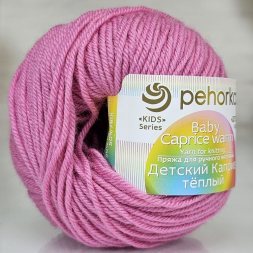Пряжа Пехорка ДЕТСКИЙ КАПРИЗ ТЕПЛЫЙ 11 яр.розовый (10 мотков)