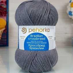 Пряжа Пехорка КРОССБРЕД БРАЗИЛИИ 393 св.моренго (5 мотков)