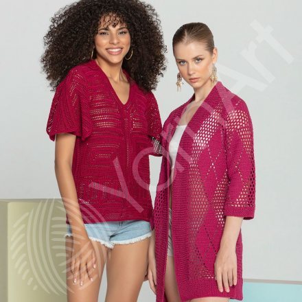 Пряжа Yarnart BEGONIA 6358 малина (5 мотков)