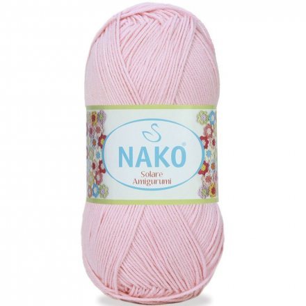Пряжа Nako SOLARE AMIGURUMI 4857 св.розовый (5 мотков)