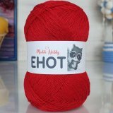 Пряжа M&amp;h ЕНОТ 408 алый (5 мотков)