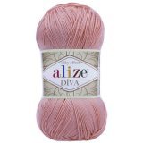 Пряжа Alize DIVA SILKY EFFECT 363 нежная роза (5 мотков)
