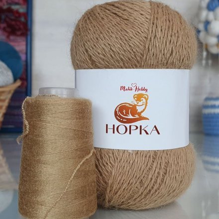 Пряжа M&amp;h НОРКА 028 бежевый (5 мотков)