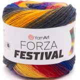 Пряжа Yarnart FORZA FESTIVAL 2909 принт (4 мотка)