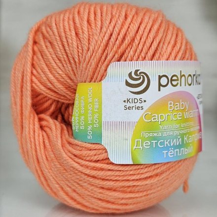 Пряжа Пехорка ДЕТСКИЙ КАПРИЗ ТЕПЛЫЙ 1125 розовый коралл (10 мотков)