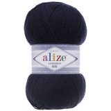 Пряжа Alize LANAGOLD 800 58 т.синий (5 мотков)