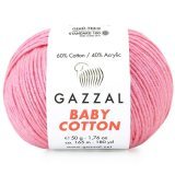 Пряжа Gazzal BABY COTTON 3468 розовый (5 мотков)