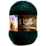 Пряжа Color City КОЗИЙ ПУХ 2427 т.зеленый (10 мотков)