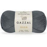 Пряжа Gazzal GIZA 2455 серый (5 мотков)