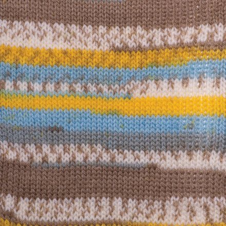 Пряжа Yarnart CRAZY COLOR 180 голубой/беж/лимон (5 мотков)