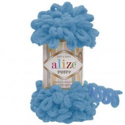Пряжа Alize PUFFY 16 гол.бирюза (5 мотков)