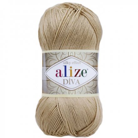 Пряжа Alize DIVA SILKY EFFECT 368 бежевый (5 мотков)