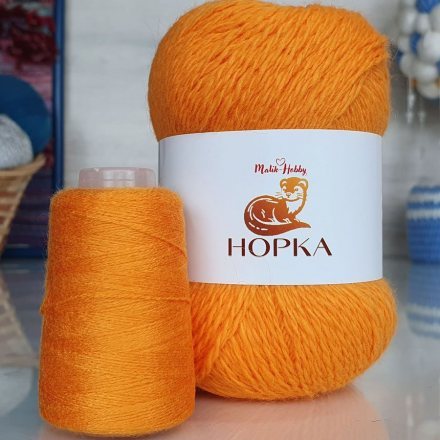 Пряжа M&amp;h НОРКА 044 желток (5 мотков)