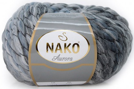 Пряжа Nako AURORA 2751 св.серый