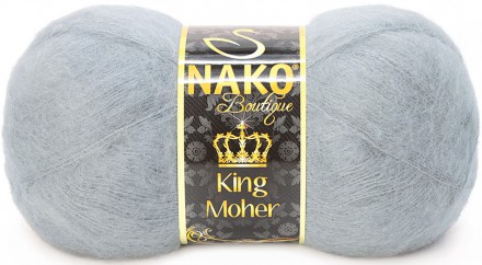 Пряжа Nako KING MOHER 11282 св.серый