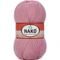 Пряжа Nako SUPER INCI NARIN 275 п.роза (5 мотков)