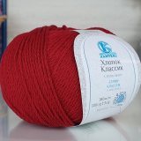 Пряжа Камтекс ХЛОПОК КЛАССИК 091 вишня (4 мотка)