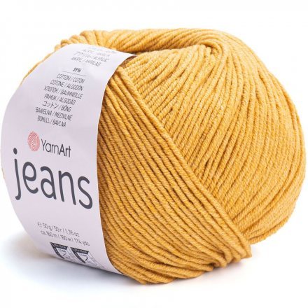 Пряжа Yarnart JEANS 84 горчица (10 мотков)