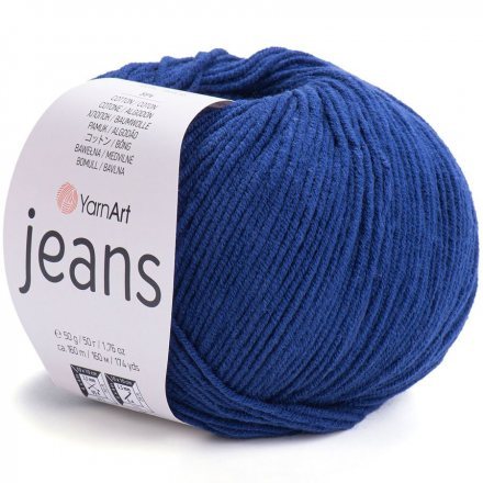 Пряжа Yarnart JEANS 54 т.синий (10 мотков)