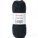 Пряжа Yarnart INTENSE LINEN 4135 черный (10 мотков)