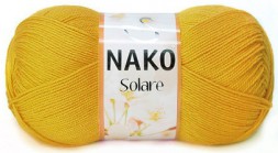 Пряжа Nako SOLARE 1380 т.желтый