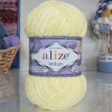Пряжа Alize VELLUTO 979 св.желтый (5 мотков)