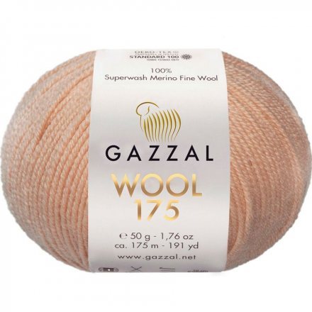 Пряжа Gazzal WOOL 175 306 верблюжий (5 мотков)