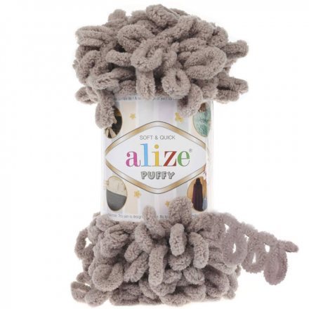 Пряжа Alize PUFFY 268 бежевый (5 мотков)