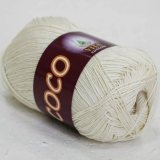 Пряжа Vita cotton COCO 3850 молочный (5 мотков)