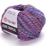 Пряжа Yarnart JEANS TROPICAL 622 сиреневый меланж (10 мотков)