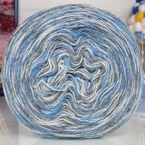 Пряжа Рассказовская АНГОРКА МЕЛАНЖ 65-2 белый/голубой/серый (2 мотка)