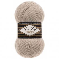 Пряжа Alize SUPERLANA KLASIK 152 беж меланж (5 мотков)