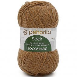 Пряжа Пехорка НОСОЧНАЯ 194 рыжик (10 мотков)