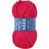 Пряжа Nako JERSEY 1885-1966 красный (5 мотков)
