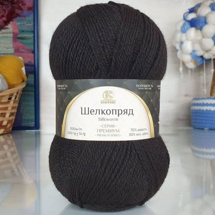 Пряжа Камтекс ШЕЛКОПРЯД 268 т.шоколад (5 мотков)