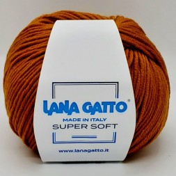 Пряжа Lana Gatto SUPER SOFT 14198 кирпичный