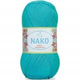 Пряжа Nako SOLARE AMIGURUMI 6954 бирюза (5 мотков)