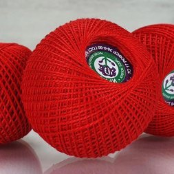 Пряжа ПНК им.Кирова ИРИС 20 0810 алый (4 мотка)