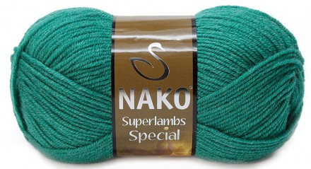 Пряжа Nako SUPERLAMBS SPECIAL 181 зел.бирюза