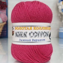 Пряжа Color City МИЛК КОТТОН ЗИМНИЙ ВАРИАНТ 2803 брусника (10 мотков)