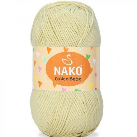 Пряжа Nako CALICO BEBE 2372 св.желтый (5 мотков)